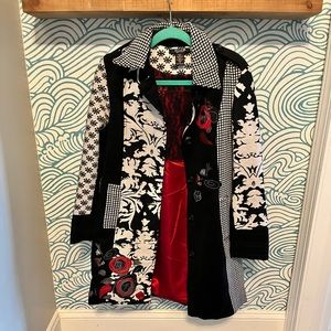 WINTER CLEANOUT SALE NWOT Small Moka Floral Overcoat